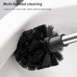 Stainless Steel Wall-mounted Home Soft Brush Toilet Brush - Image 5
