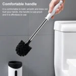 Stainless Steel Wall-mounted Home Soft Brush Toilet Brush - Image 10