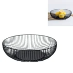 Household Living Room Fruit Basket Wrought Iron Desktop Snack Storage Basket
