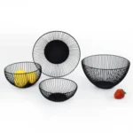 Household Living Room Fruit Basket Wrought Iron Desktop Snack Storage Basket - Image 4