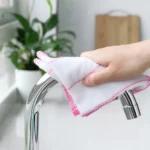 2pcs Bamboo Fiber Dish Cloth Household Rag Eight-layer Thickened Non-stick Oil Cleaning Rag Random Color - Image 4