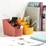 Home Office Plastic Storage Box Desktop Student Stationery Rack Cosmetic Box - Image 9