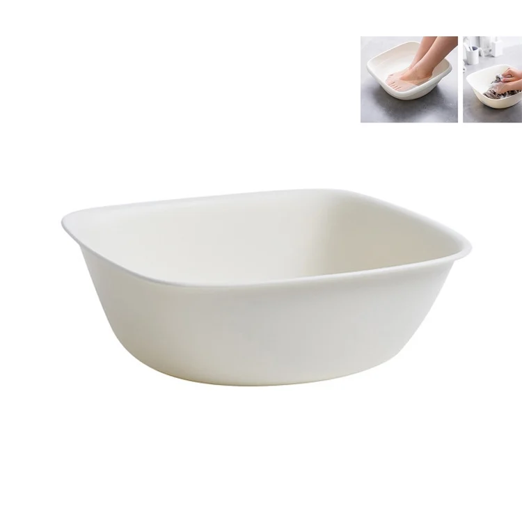 TBD0425115301A.webp Small Home Dormitory Cute Square Laundry Washing Vegetable Wash Basin,28.28x28.28x10cm - Image 1
