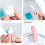 10 PCS Creative Anti-dirty Ring Toilet Lid Lift Toilet Accessories - Image 6