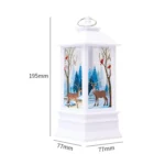 Christmas Flame Lantern Christmas Decoration LED Luminous Ornament Candlestick Lamp - Image 6