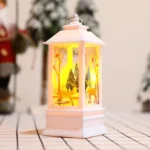 Christmas Flame Lantern Christmas Decoration LED Luminous Ornament Candlestick Lamp - Image 3