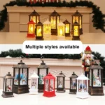Christmas Flame Lantern Christmas Decoration LED Luminous Ornament Candlestick Lamp - Image 4