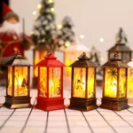 Christmas Flame Lantern Christmas Decoration LED Luminous Ornament Candlestick Lamp - Image 5