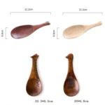 Wooden Animal-shaped Nanmu Rice Spoon, Random Style Delivery - Image 2