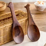 Wooden Animal-shaped Nanmu Rice Spoon, Random Style Delivery - Image 4
