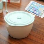 Wheat Fiber Instant Noodle Bowl Creative and Convenient Sealed Lunch Box with Mobile Phone Holder - Image 6