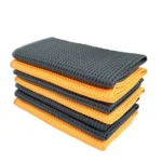 Pineapple Lattice Microfiber Lint-free Absorbent Honeycomb Car Washing Towel - Image 3