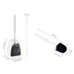 Wall-mounted Toilet Brush Simple No-punching Bathroom Cleaning Brush - Image 2