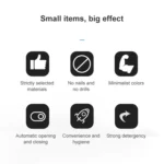 Wall-mounted Toilet Brush Simple No-punching Bathroom Cleaning Brush - Image 3