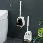 Wall-mounted Toilet Brush Simple No-punching Bathroom Cleaning Brush - Image 10