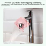 Silicone Monkey Shape Children Cartoon Faucet Water Sink Baby Hand Washing Auxiliary Extender - Image 7