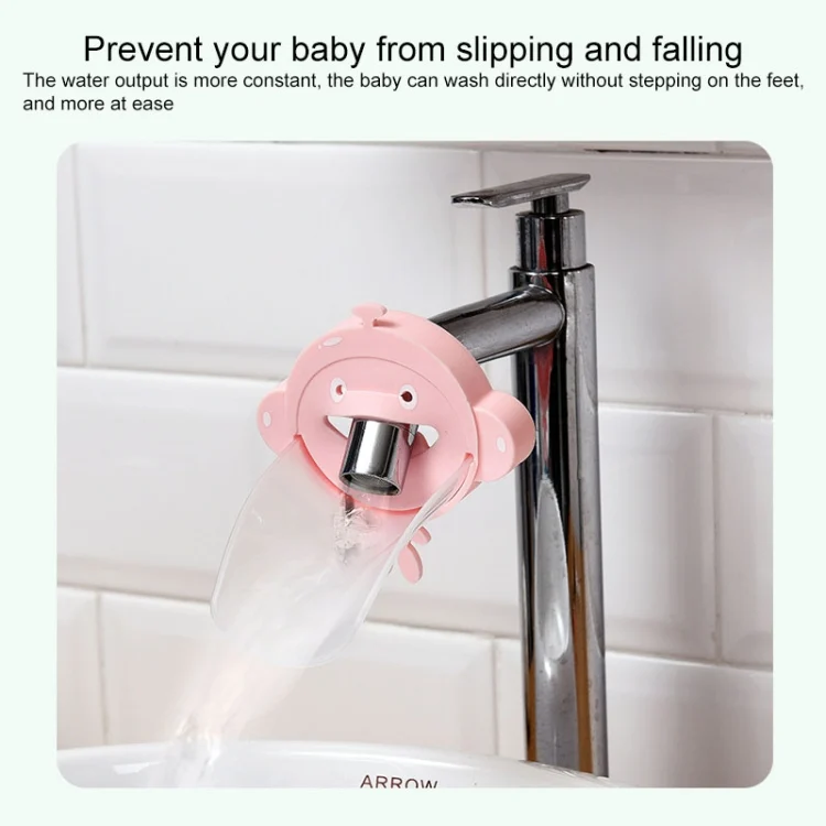TBD0425544401A_5.webp Silicone Monkey Shape Children Cartoon Faucet Water Sink Baby Hand Washing Auxiliary Extender - Image 7