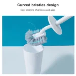 Toilet Cleaning Brush Set Long Handle Soft Toilet Brush - Image 3