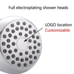 Concealed Wall-mounted Rain Shower Pressurized Water-saving Bathhouse Shower Head Shower - Image 8