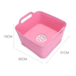 2 PCS Multifunctional Mobile Sink Kitchen Plastic Vegetable Washing Basket Fruit And Vegetable Storage Drain Basket - Image 2