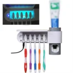 Punch-free Toilet Wall-mounted Ultraviolet Electric Disinfection Toothbrush Holder - Image 2