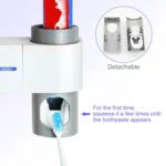 Punch-free Toilet Wall-mounted Ultraviolet Electric Disinfection Toothbrush Holder - Image 3