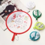 Summer Folding Fan Children Portable Mini Cartoon Round Hand Fan - Image 4