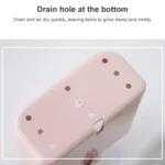 Bathroom Rack Wall-mounted Suction Cup Free Punch Storage Box Washstand Toothbrush Toothpaste Rack - Image 3