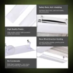 Single Piece Central Air Conditioning Wind Deflector Shield Air-Conditioning Anti Direct Blowing Wind Deflector Board - Image 10