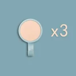 3pcs/pack Rotatable Wall-mounted Kitchen Hook Suction Cup without Trace Pasting Door Load-bearing Punch-Free Sticky Hook - Image 2