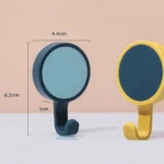 3pcs/pack Rotatable Wall-mounted Kitchen Hook Suction Cup without Trace Pasting Door Load-bearing Punch-Free Sticky Hook - Image 6