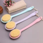 2 PCS Back Massage Bath Brush Nylon Brush Head Long Handle Bath Rubbing Brush - Image 2