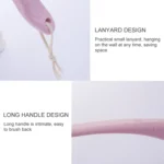 2 PCS Back Massage Bath Brush Nylon Brush Head Long Handle Bath Rubbing Brush - Image 3