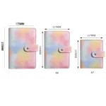 PU Leather Macaron Notebook Symphony Pearl Paper Loose-leaf Cash Budget Book - Image 2