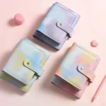 PU Leather Macaron Notebook Symphony Pearl Paper Loose-leaf Cash Budget Book - Image 3