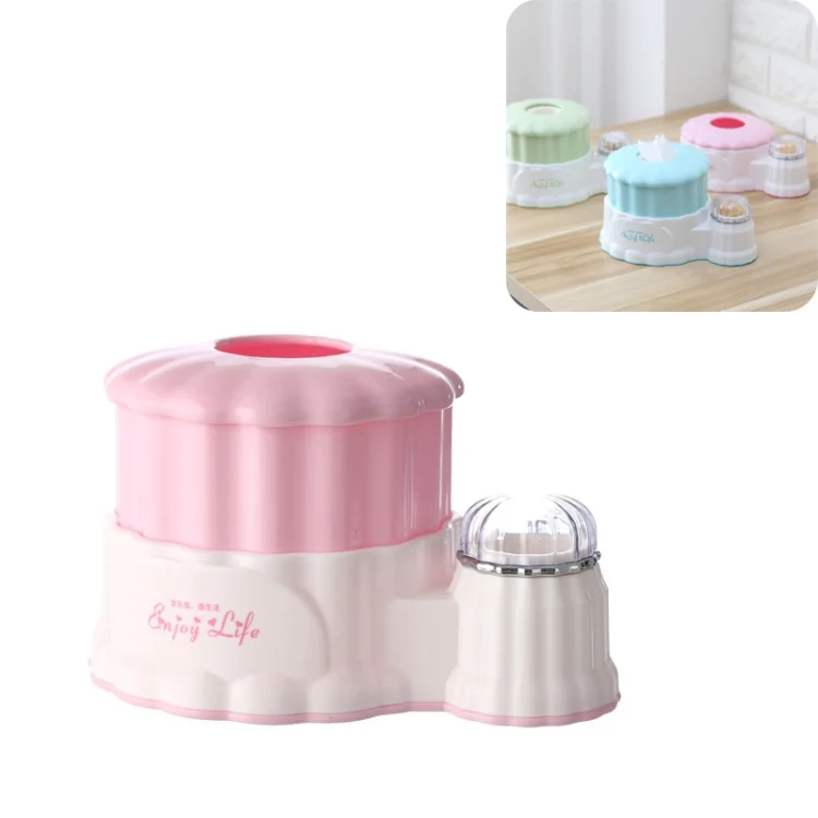 TBD0426274901A.webp Living Room Round Plastic Retractable Tissue Box Household Multi-functional Drawer Box with Toothpick Box - Image 1