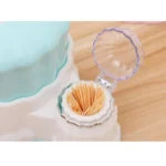 Living Room Round Plastic Retractable Tissue Box Household Multi-functional Drawer Box with Toothpick Box - Image 5