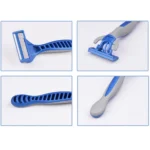 1 Set Five-layer Stainless Steel Men Disposable Manual Razor Induction Rotary Cutter Head - Image 5