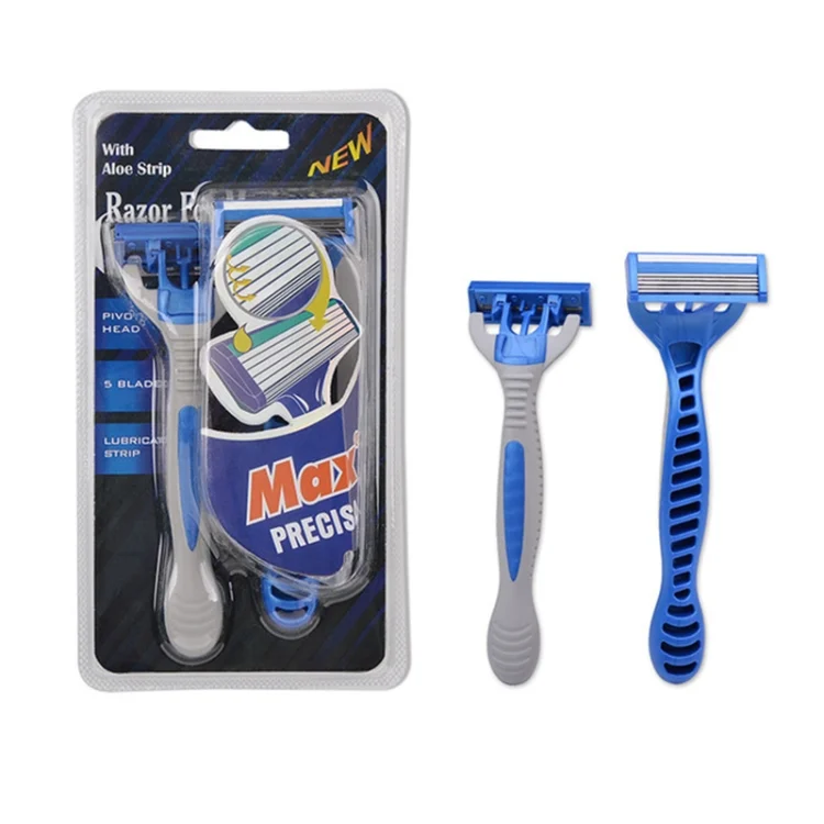 TBD04262975_5.webp 1 Set Five-layer Stainless Steel Men Disposable Manual Razor Induction Rotary Cutter Head - Image 6