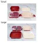 Cute Rabbit Double Layer Plastic Lunch Box Large Capacity Portable Lunch Box, Style: - Image 4