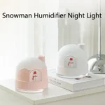 Snowman Humidifier Night Light USB Mute Cute Desktop Air Mini Atomizer Air Humidifier - Image 2