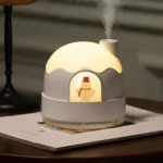 Snowman Humidifier Night Light USB Mute Cute Desktop Air Mini Atomizer Air Humidifier - Image 4