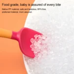 Baby Learning To Eat Bending Training Elbow Twisting Spoon Fork - Image 13