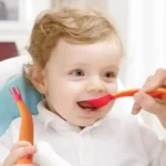 Baby Learning To Eat Bending Training Elbow Twisting Spoon Fork - Image 14