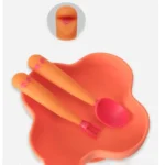 Baby Learning To Eat Bending Training Elbow Twisting Spoon Fork - Image 3