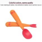 Baby Learning To Eat Bending Training Elbow Twisting Spoon Fork - Image 4