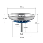 Stainless Steel 304 Washbasin Sink Filter Cover - Image 3