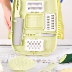 9 in 1 Folding Cutting Board Plastic Multi Function Household Cutting Board Kitchen Antibacterial Mildew Cutting Board Cutting Knife Set - Image 9