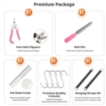 Small & Medium Pet Grooming Polyester Hanging Hammock With Trimming Tool - Image 4