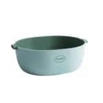 Kitchen Rice Pan Double-dish Vegetable Drain Basket Plastic Fruit Basket - Image 2